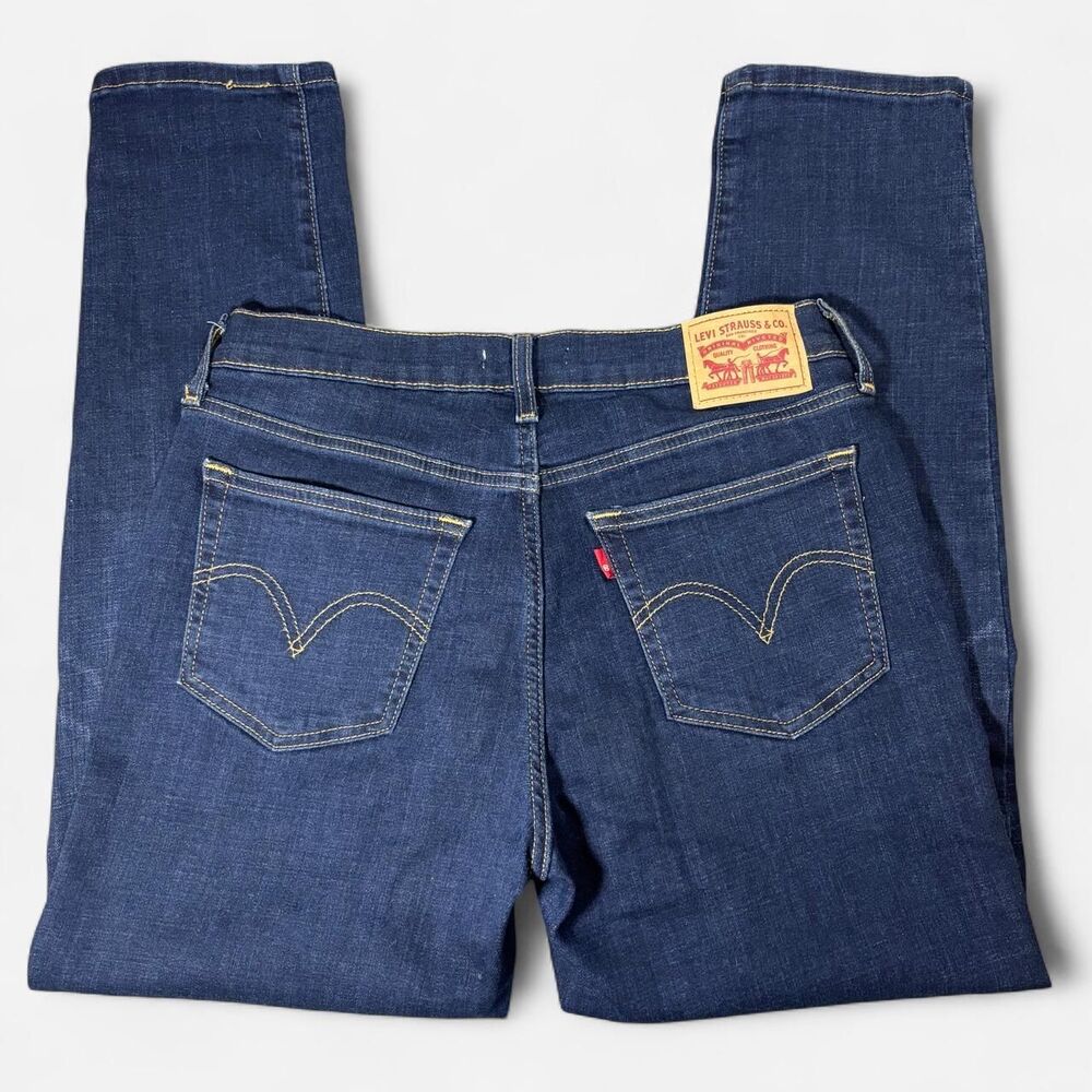 Levi-s Women's Navy and Blue Jeans